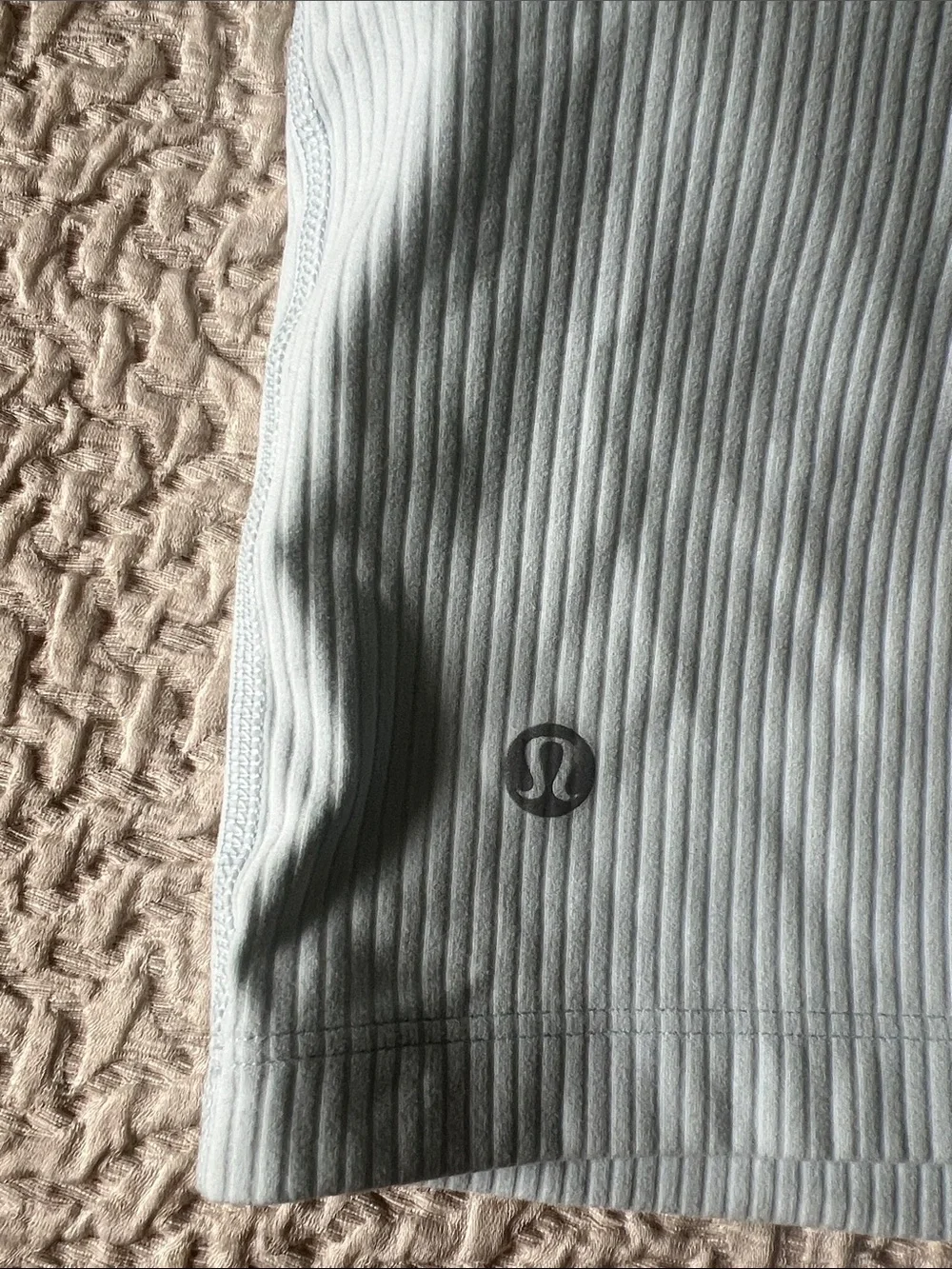 Lululemon Align One-Shoulder Ribbed Tank Top sheer blue size 4. Worn 2x